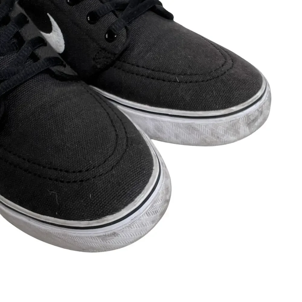 Nike Stefan Janoski Canvas GS Black Skateboarding Sneakers 654861 Youth 6Y